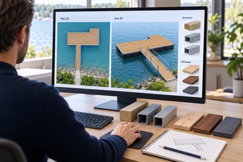 Composer votre projet — ponton sur flotteurs
